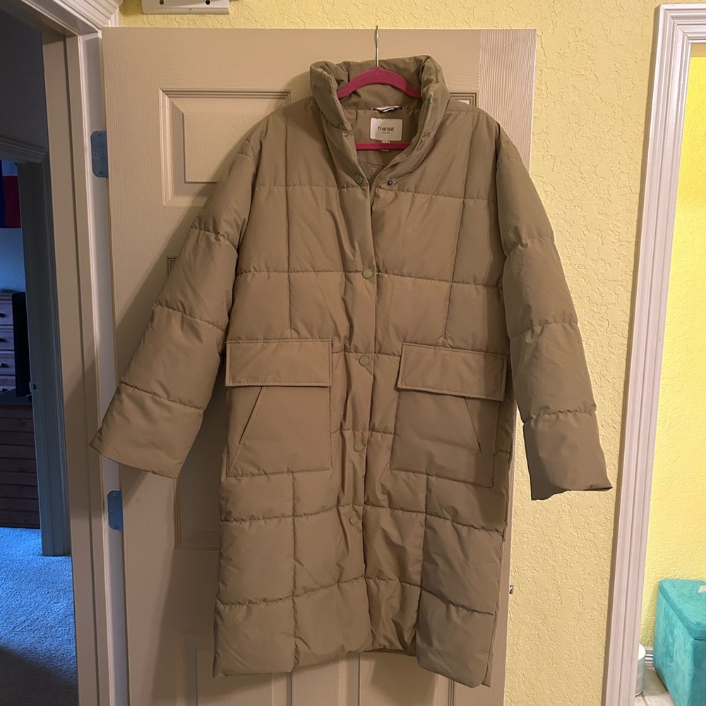 Full length parka puffer coat